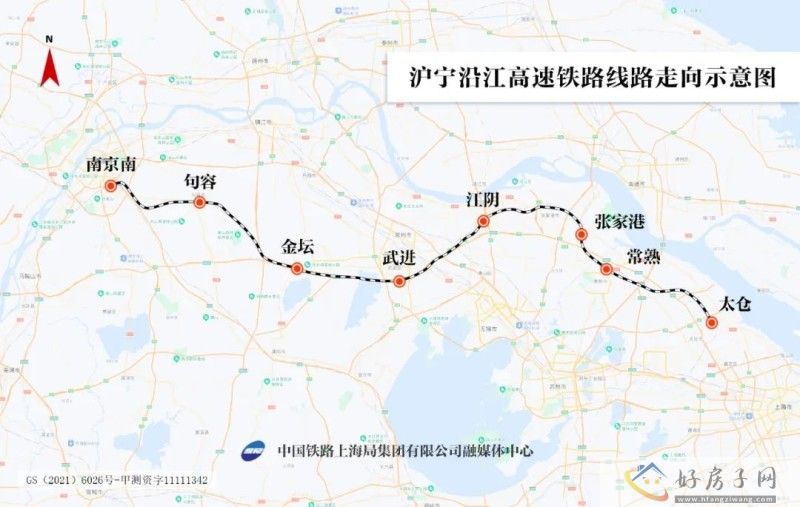 好消息！常州武进&金坛的人有福了！沪宁沿江高铁即将开通！            </h1>(图3)